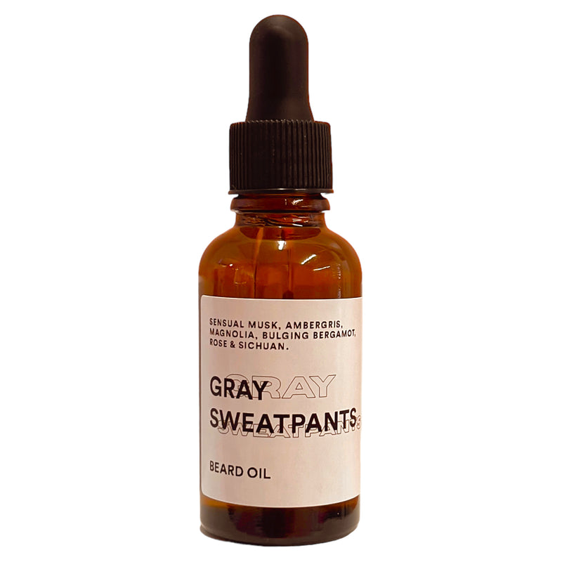 Gray Sweatpants Beard Oil