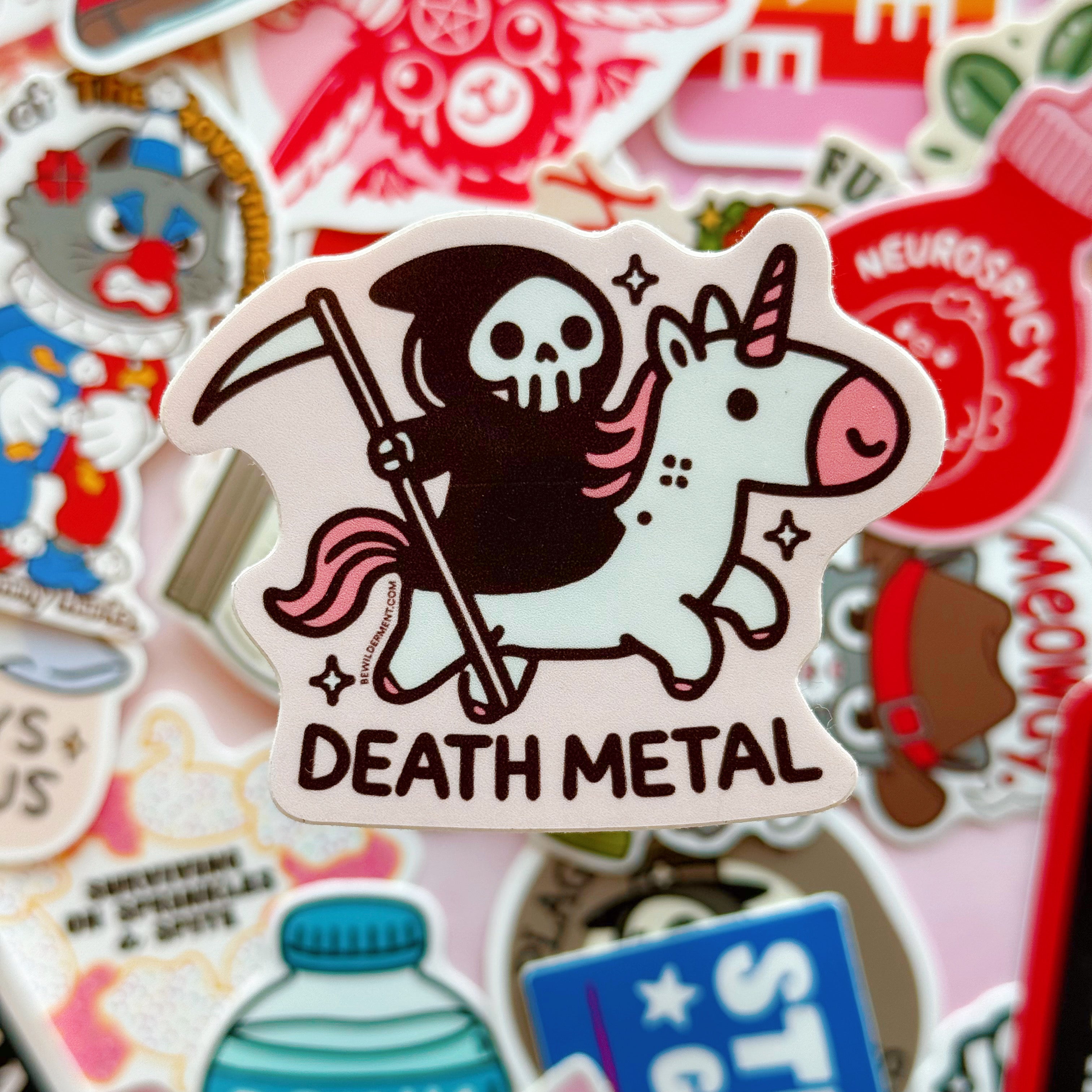 Death Metal Vinyl Sticker