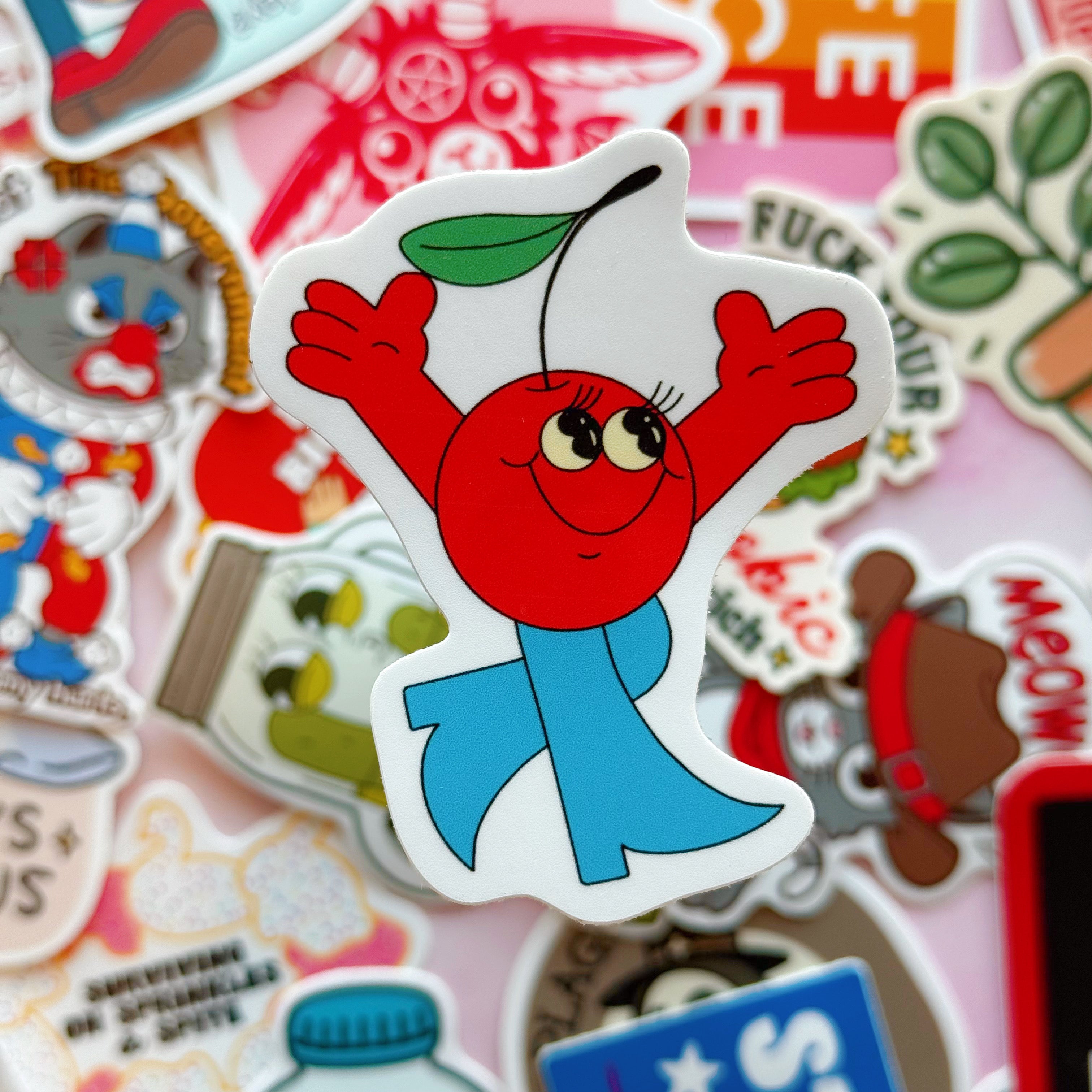 Cherry Vinyl Sticker