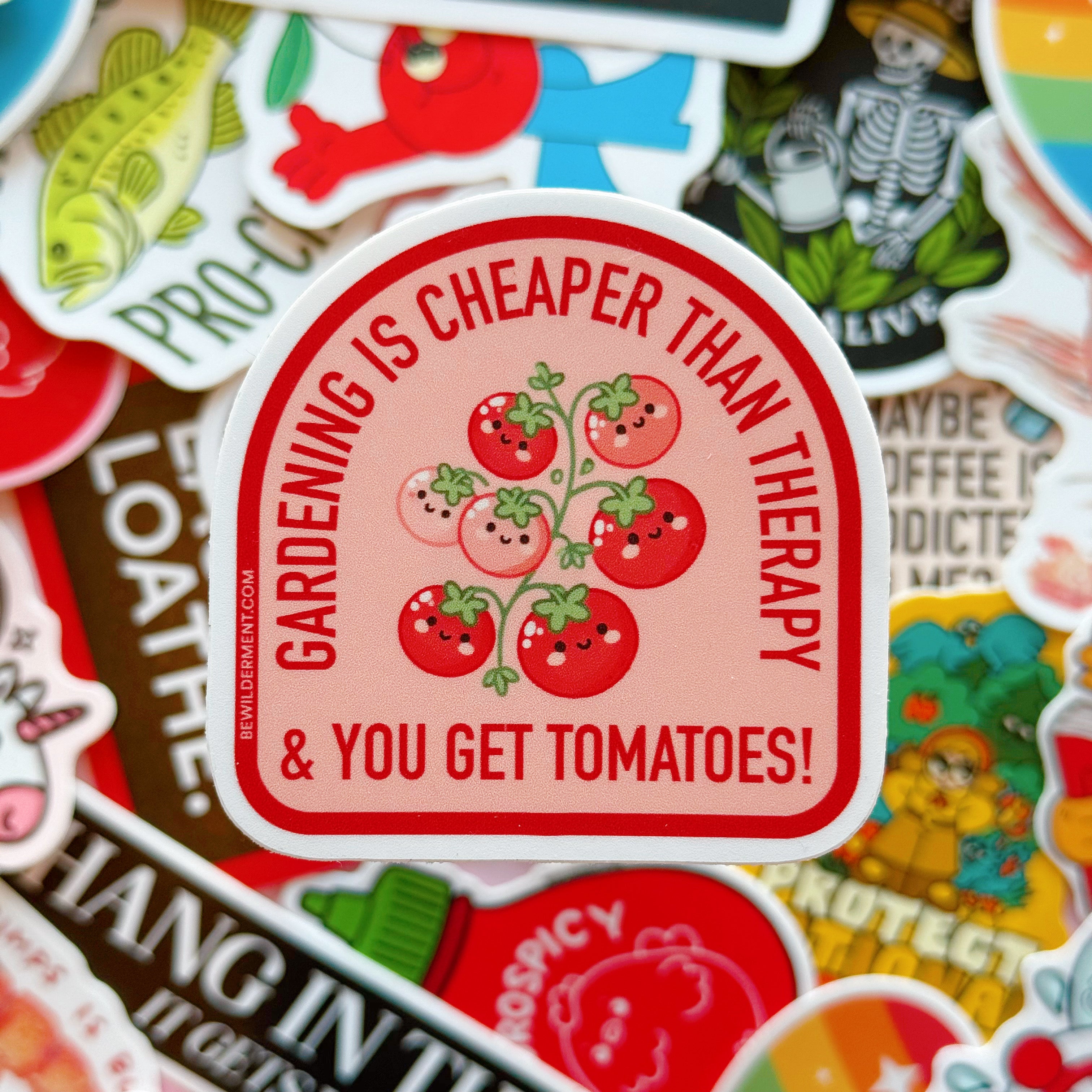 Gardening is Therapy Vinyl Sticker