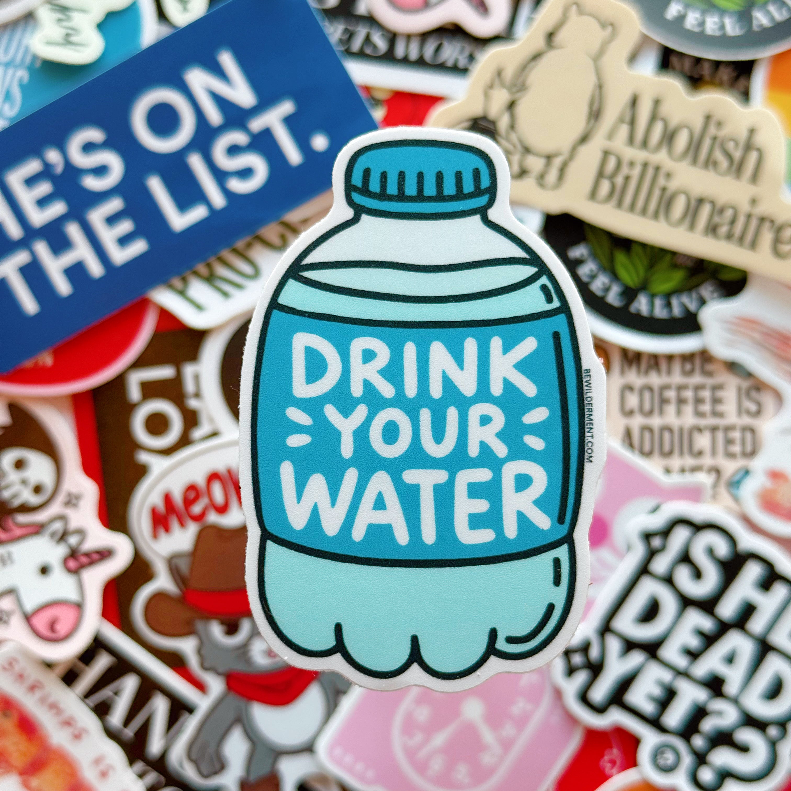 Drink Your Water Vinyl Sticker