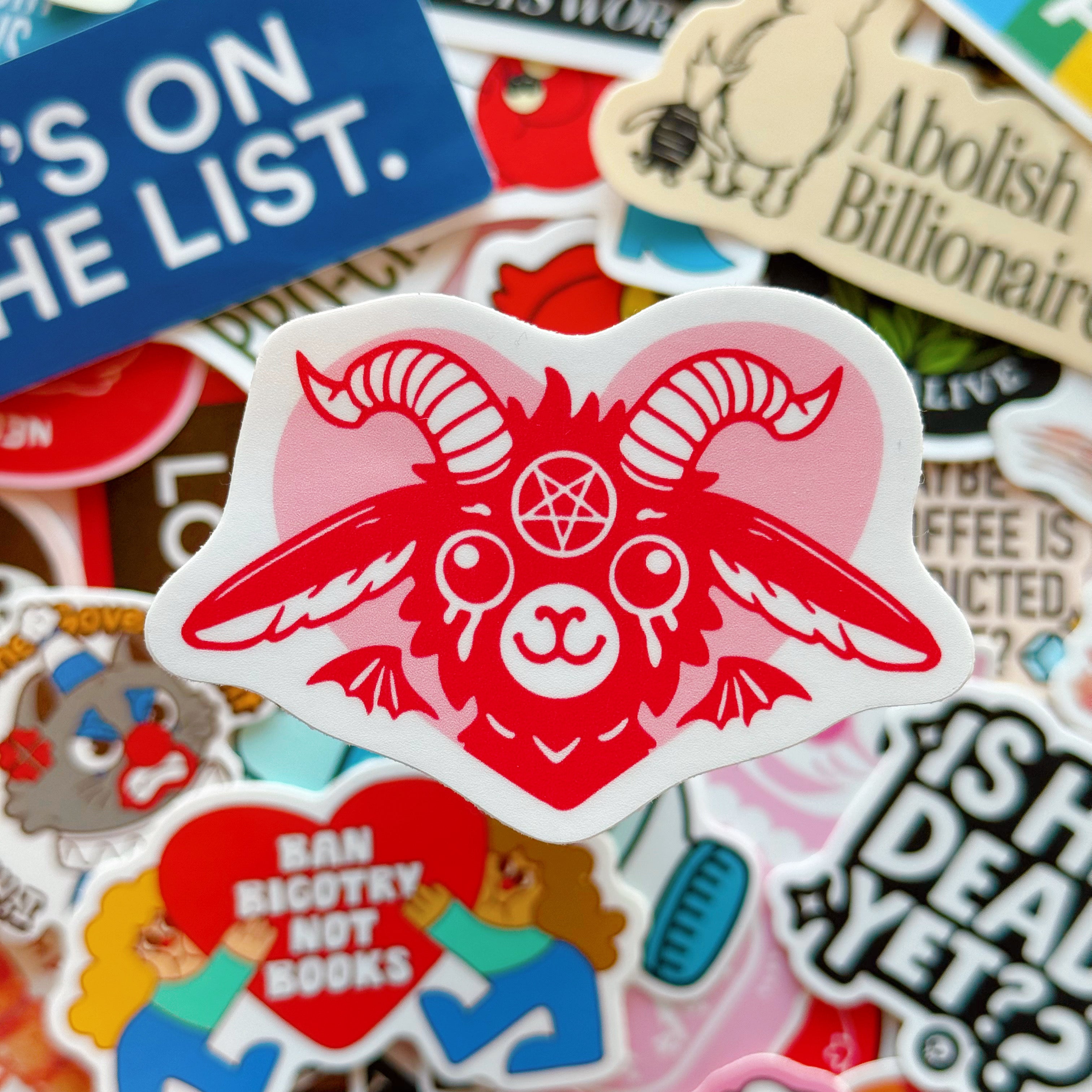 Pink Demon Vinyl Sticker