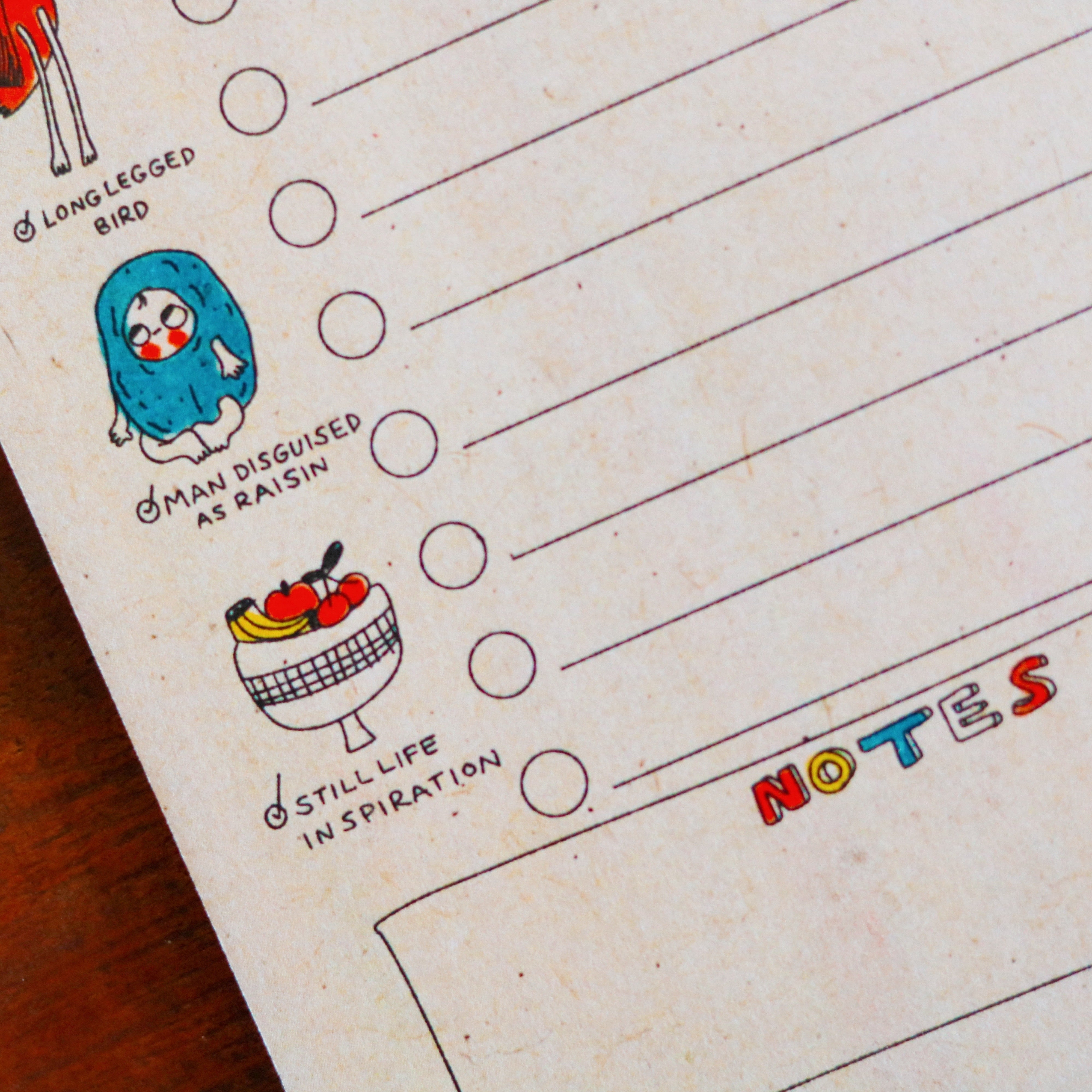 Things We Need - Artisanal Note Pad