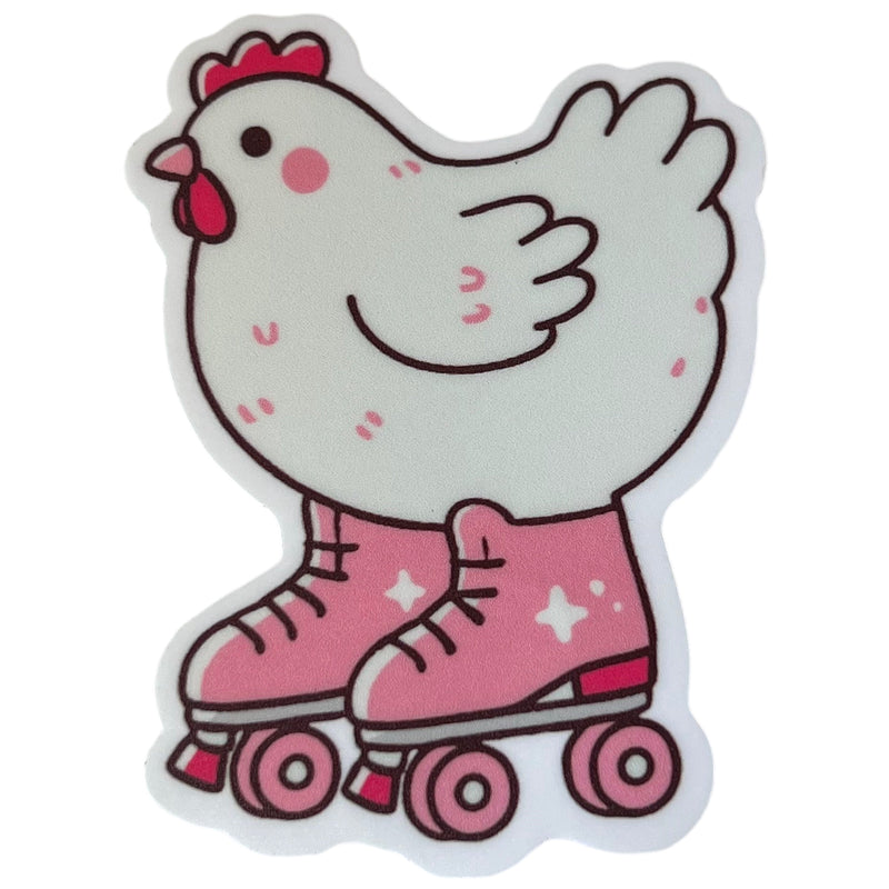 Chicken Skates Vinyl Sticker