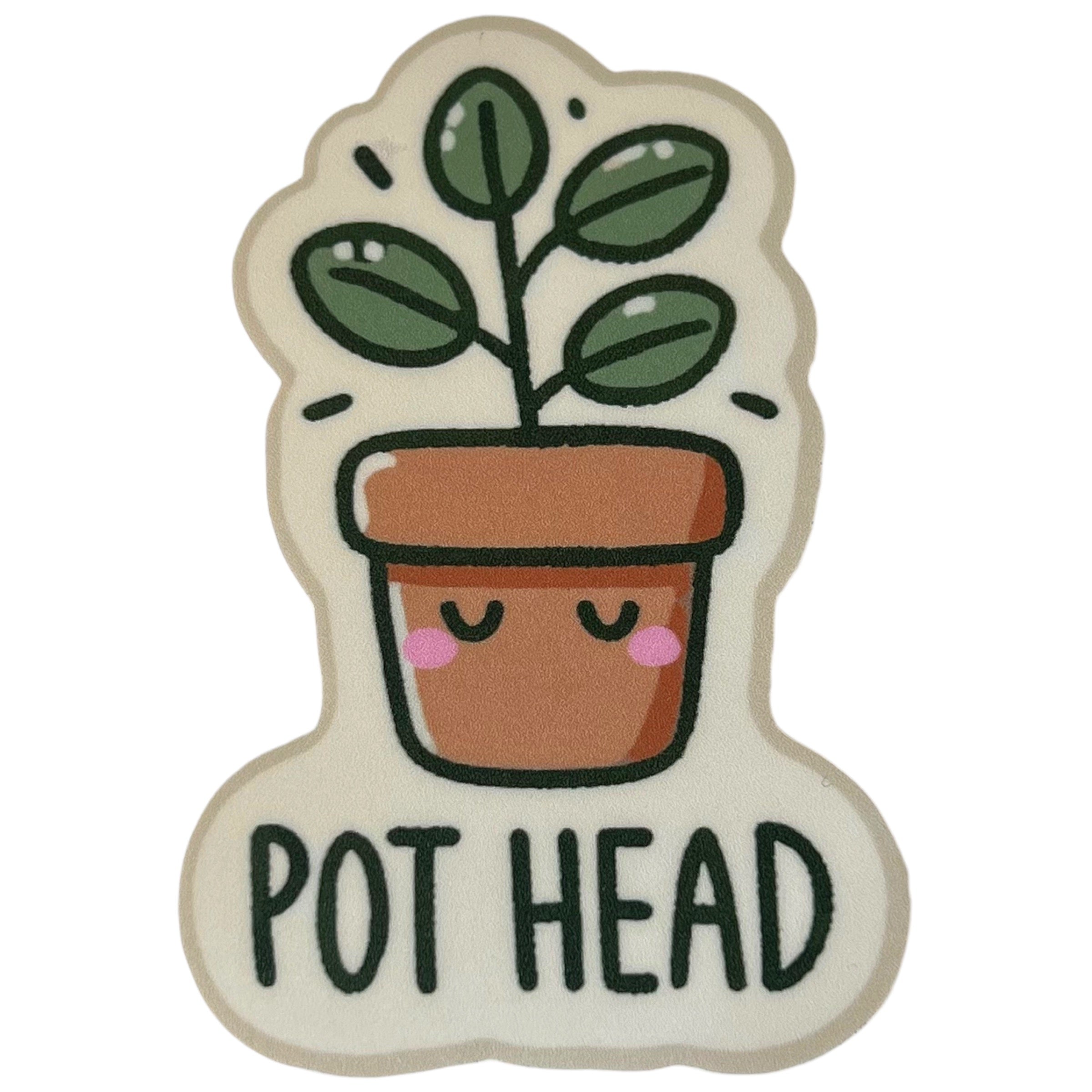 Pot Head Vinyl Sticker