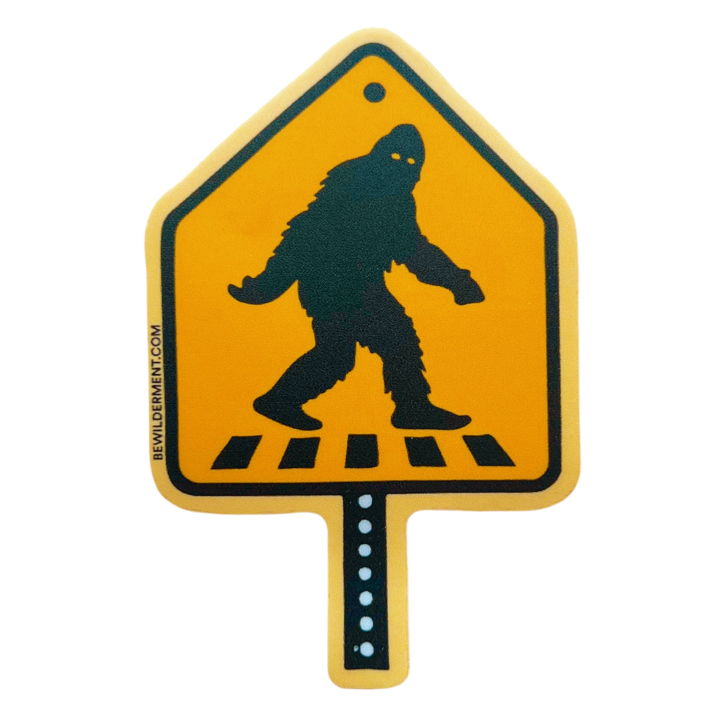 Sasquatch Crossing Vinyl Sticker