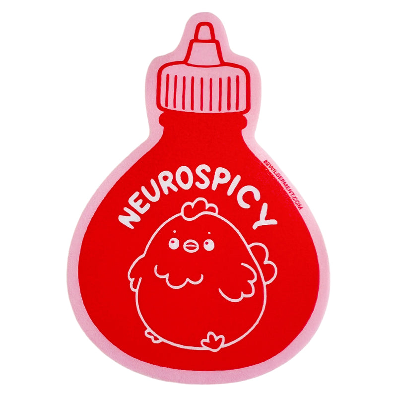 Pink Neurospicy Vinyl Sticker