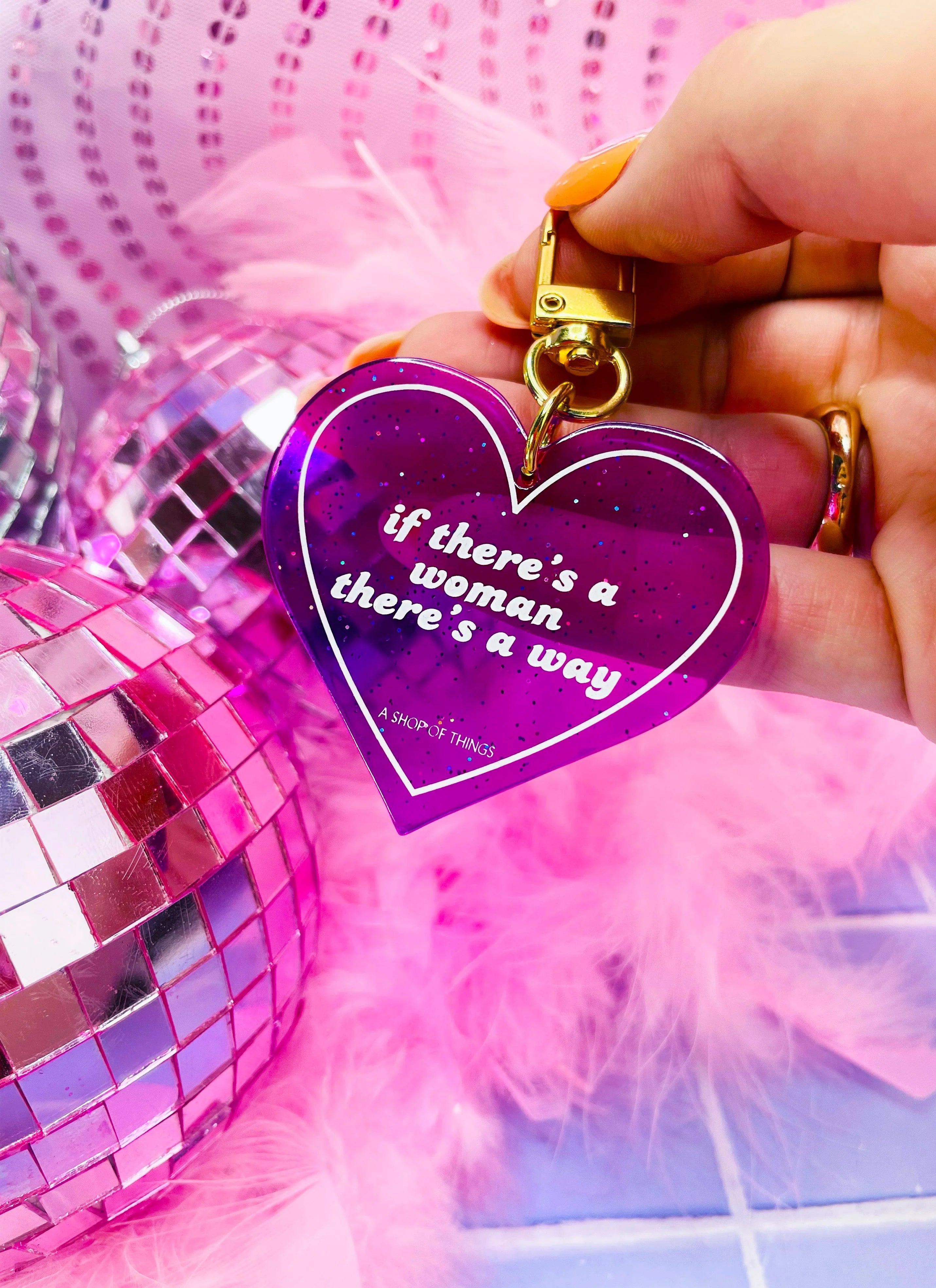 Woman's Way Keychain