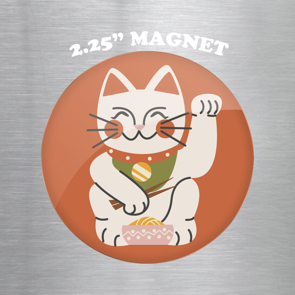 Lucky Cat 2.25" Magnet