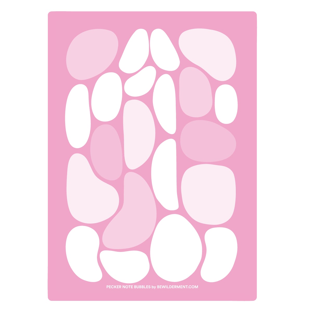 Pink Pecker Bubble Notepad