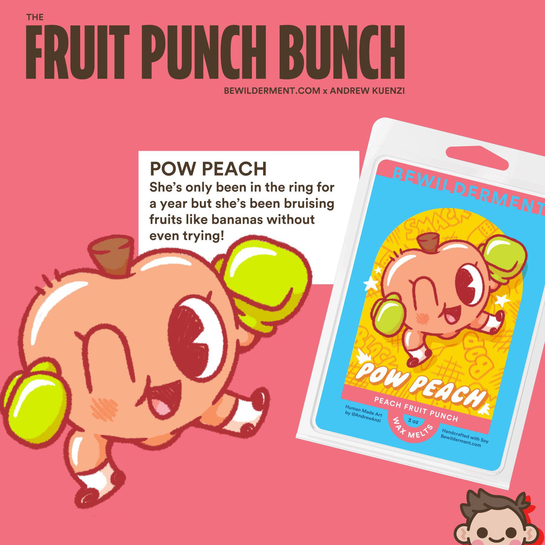 Pow Peach Wax Melts