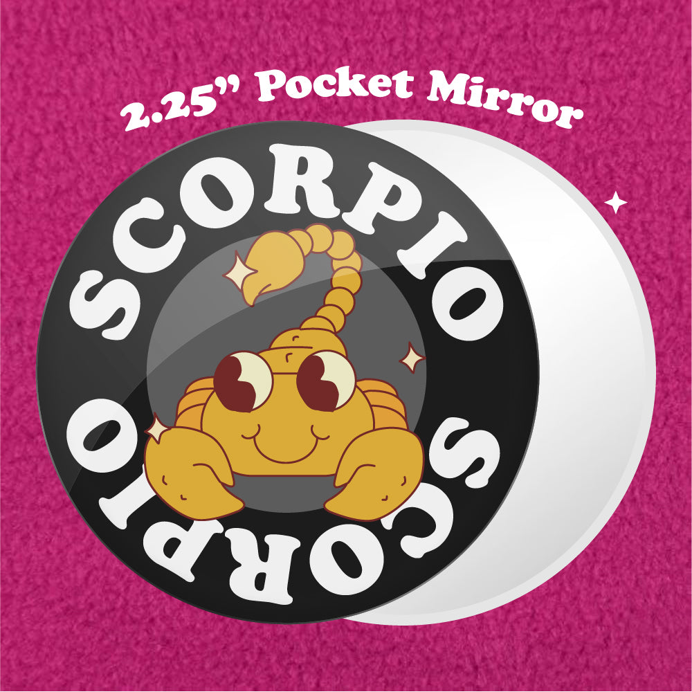 Scorpio Astrology 2.25" Pocket Mirror