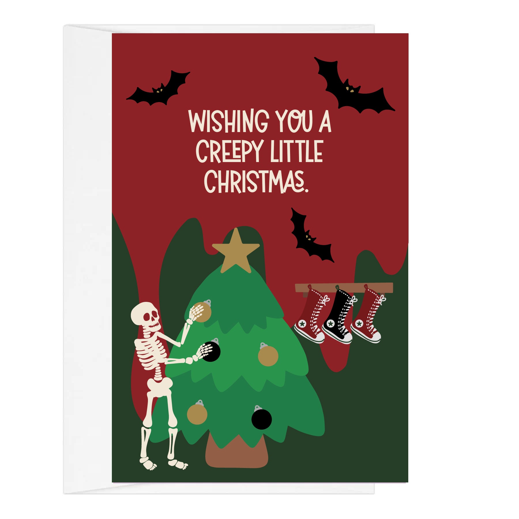 Wishing You a Creepy Little Christmas - Greeting Card