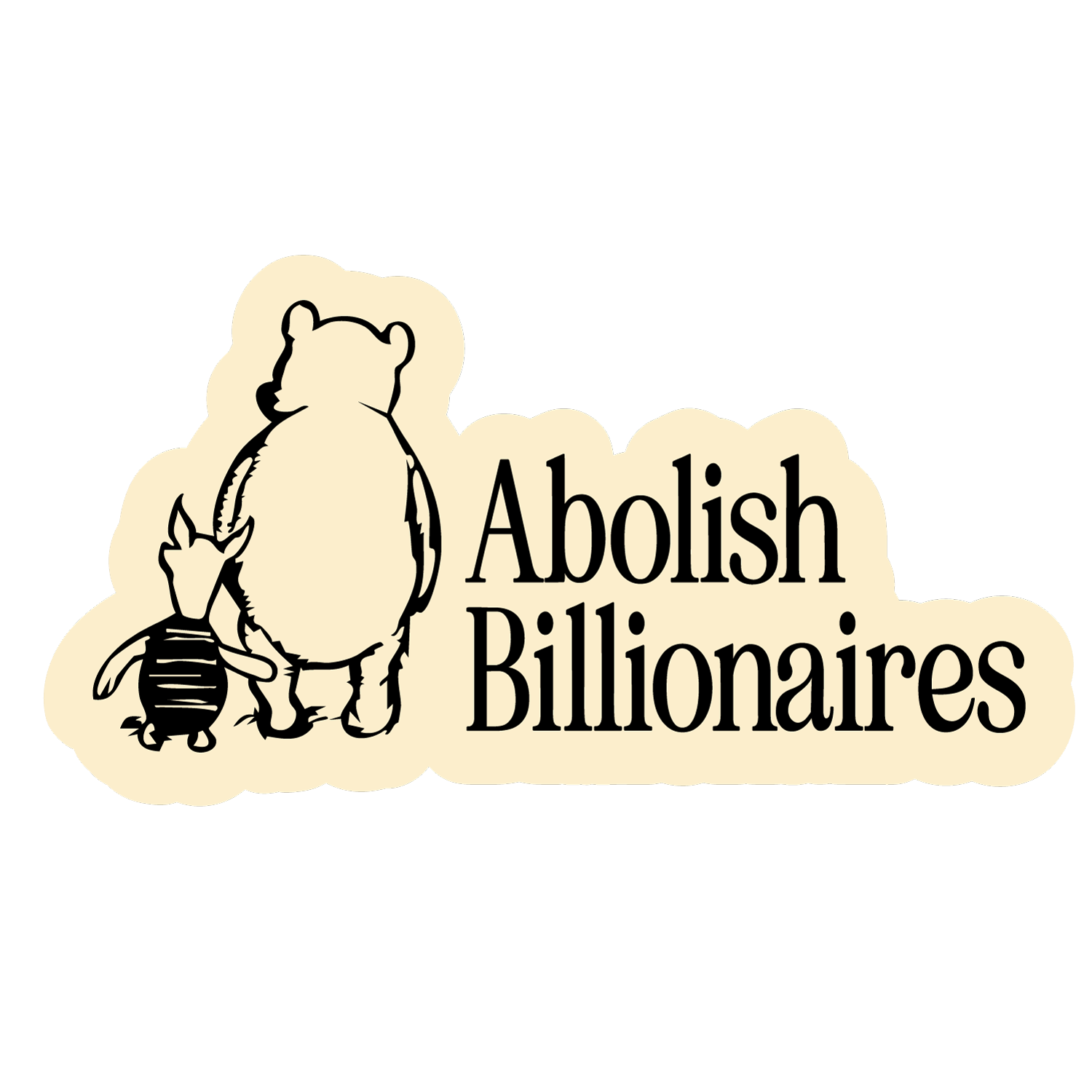 Abolish Billionaires Vinyl Sticker