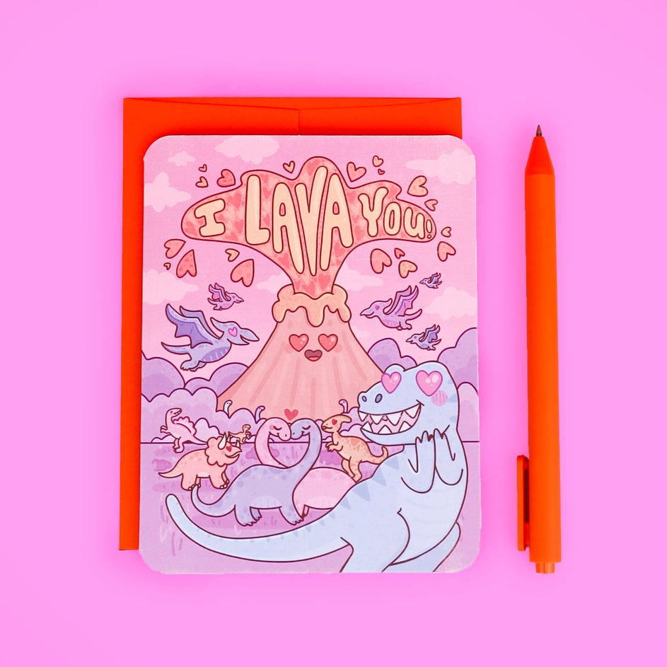 I Lava You! - Greeting Card