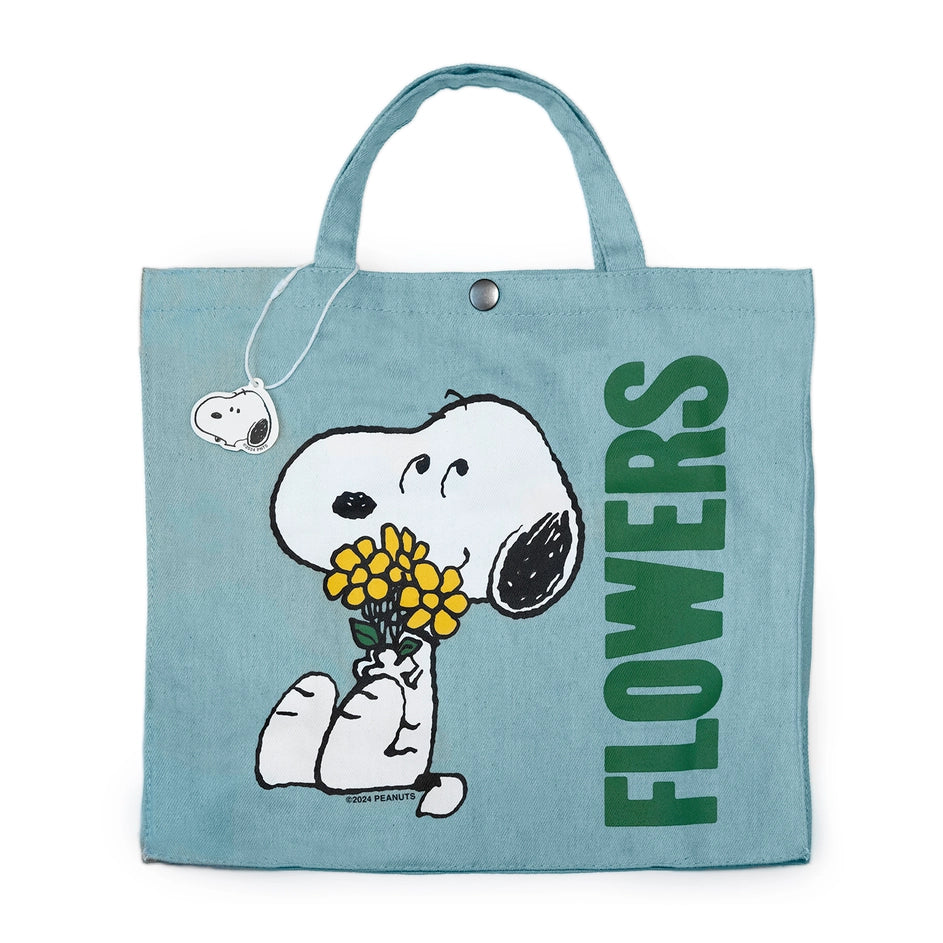 Snoopy Flowers Vintage-Style Market Tote