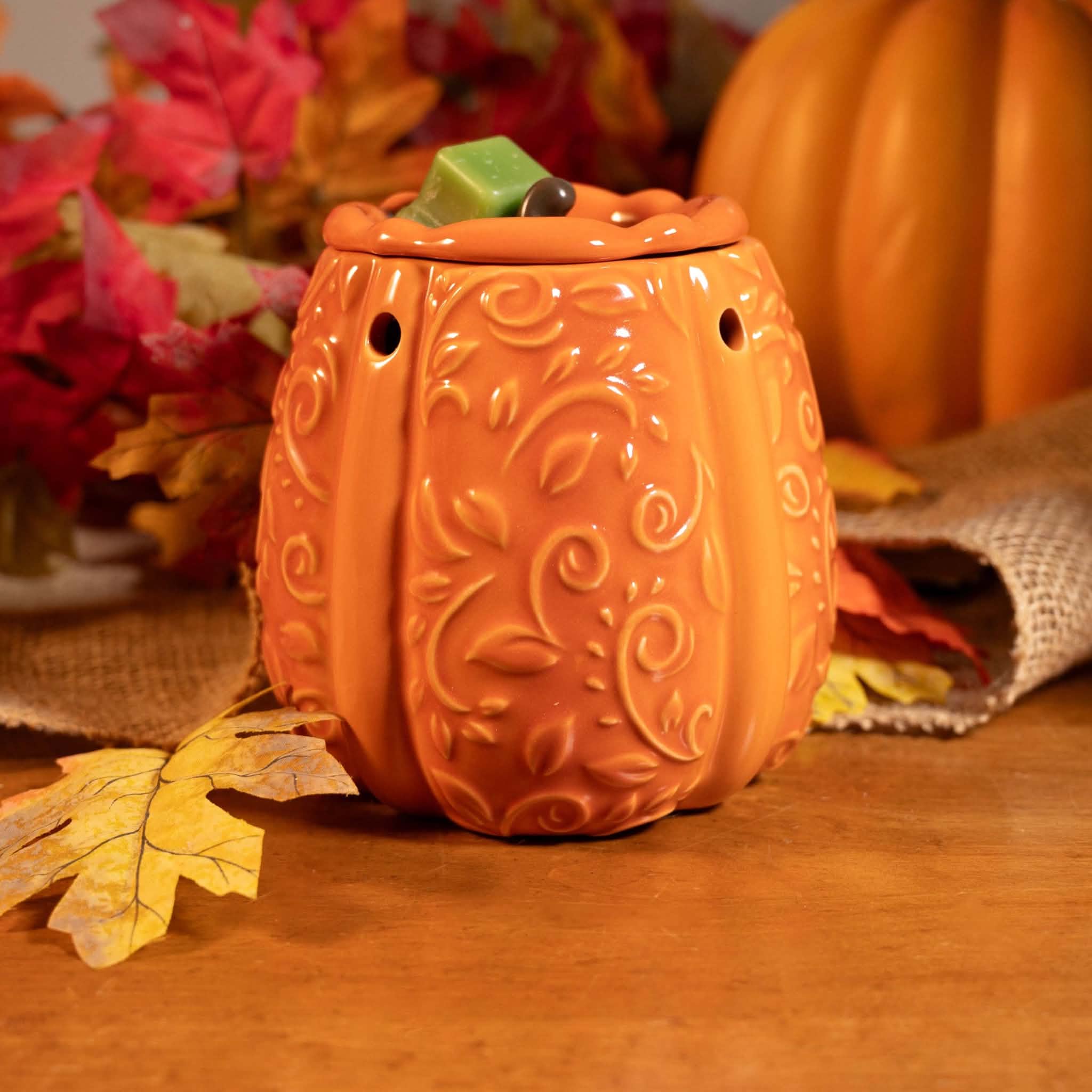 Pumpkin Electric Wax Warmer with Bulb