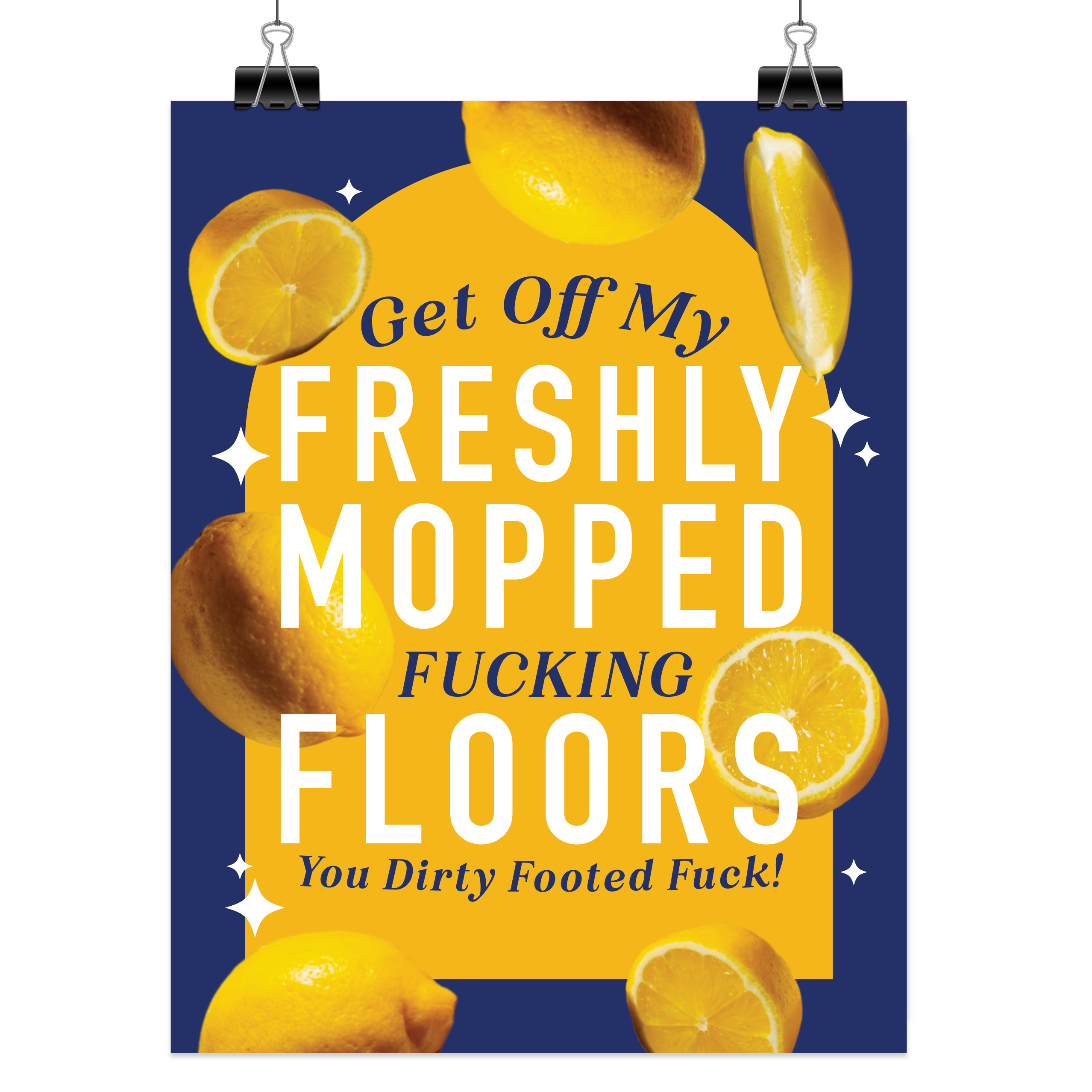 Freshly Mopped Floors - Large Art Print (8.5 x 11)