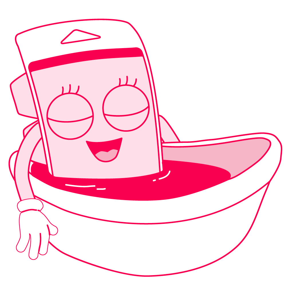 Wilder relaxing in a bath