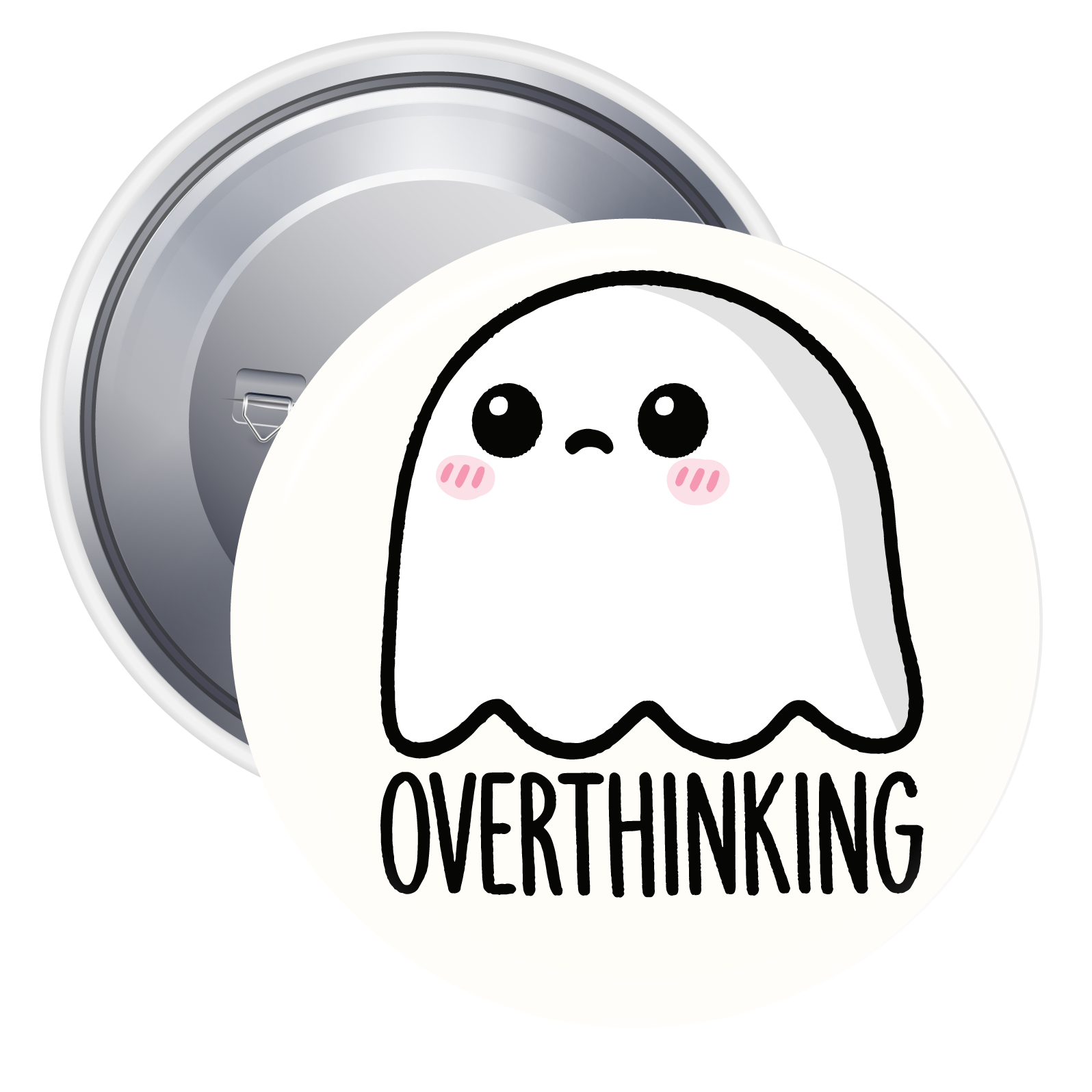 Overthinking Pinback Button