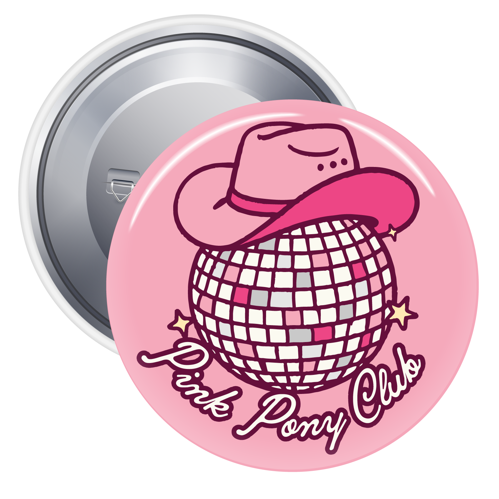 Pink Pony Club Pinback Button