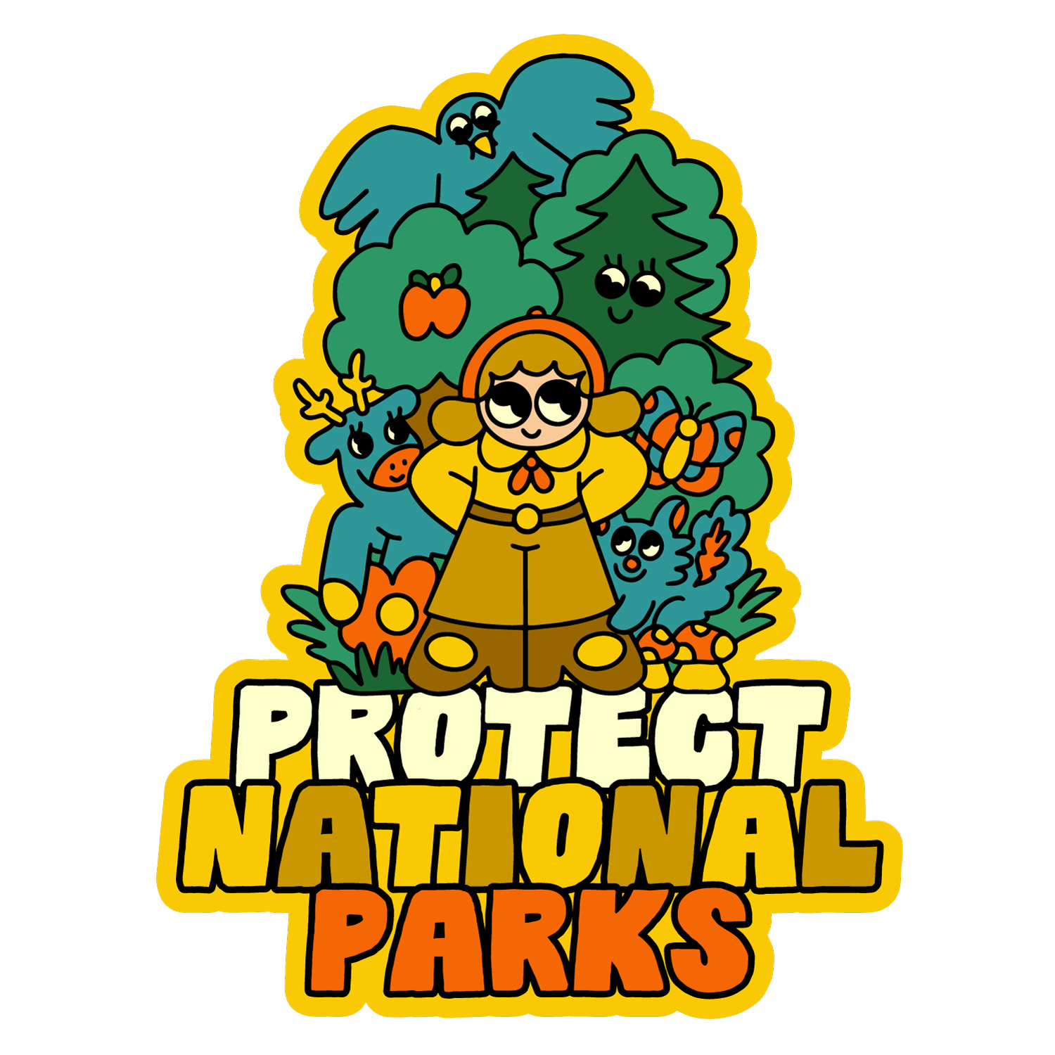 Protect National Parks Vinyl Sticker