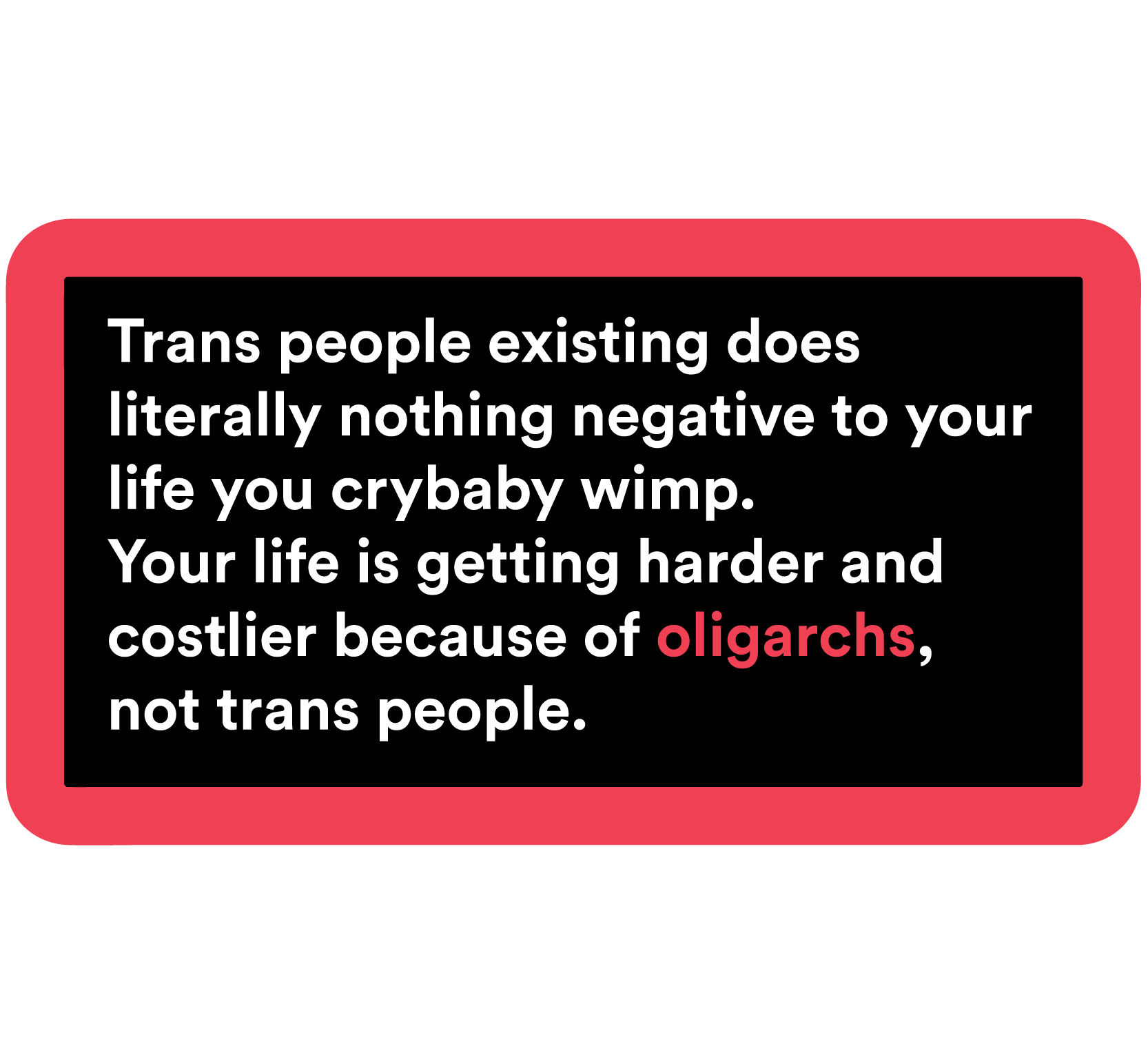 Trans People Existing Vinyl Sticker