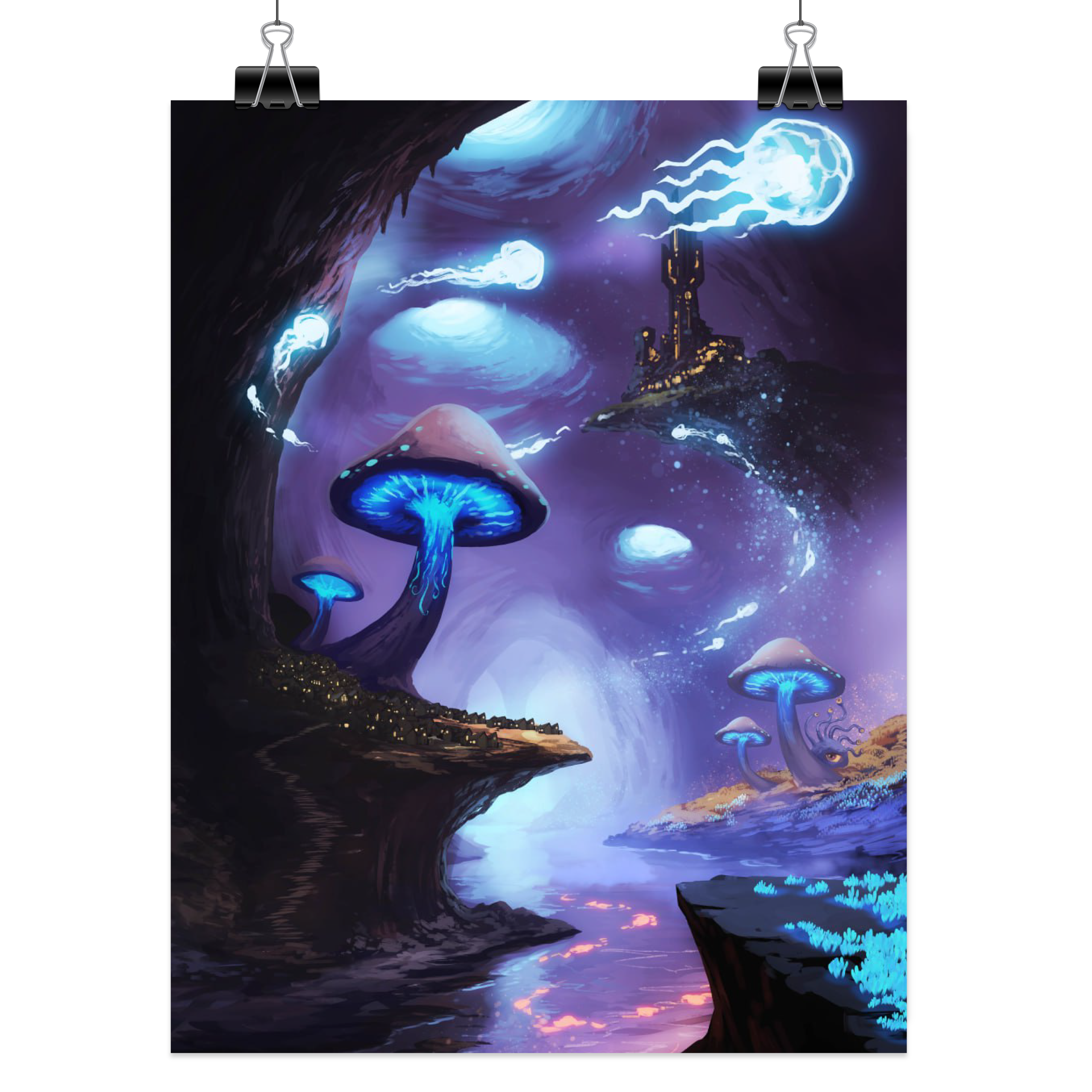 Darkness Under - Large Art Print (8.5 x 11)