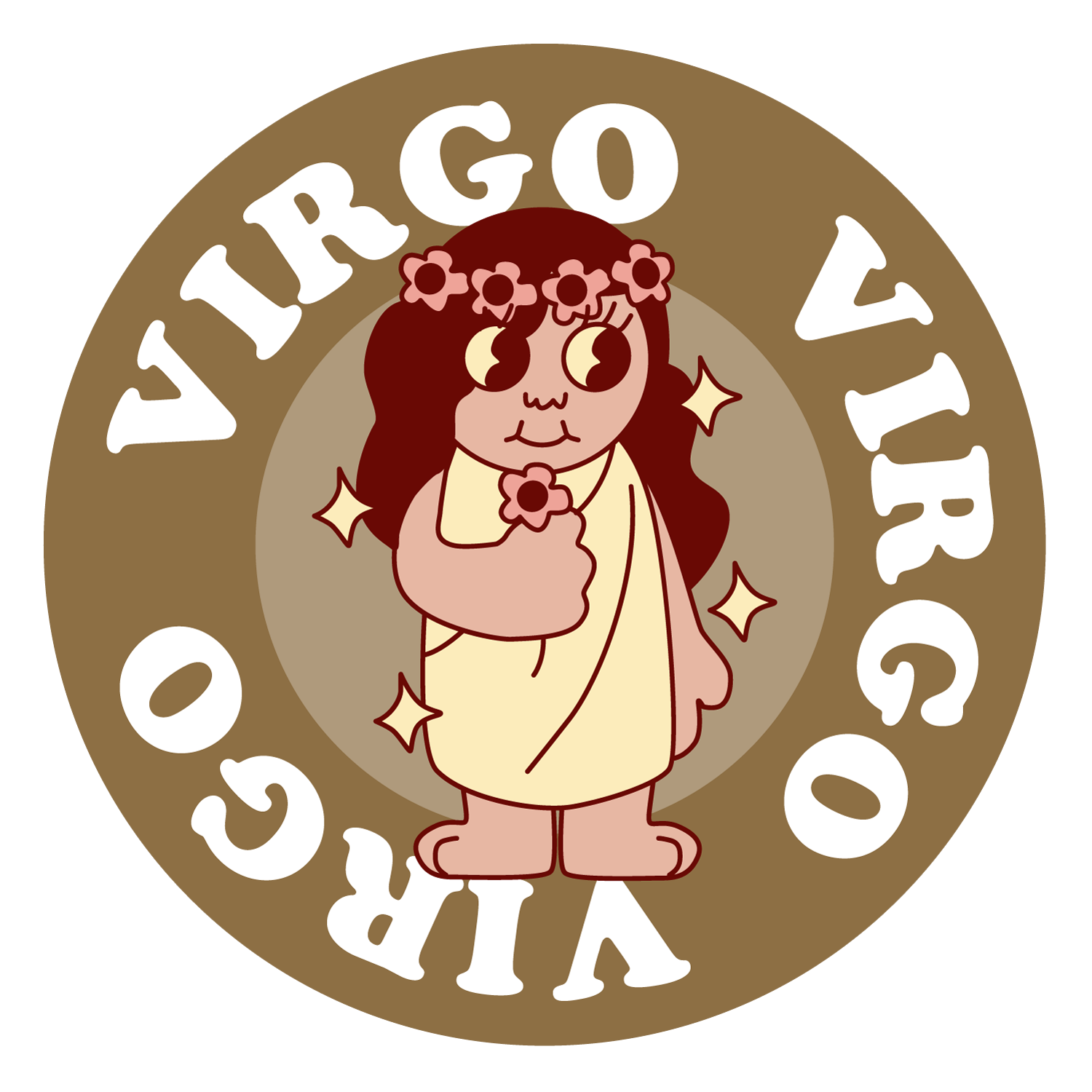 Virgo Astrology Vinyl Sticker