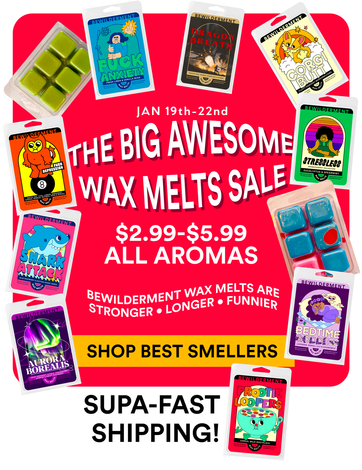 Buy Unstoppable Wax Melt Crumble – Serathena