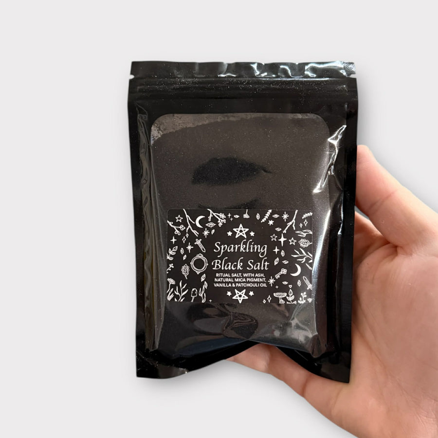 BewilderCraft Sparkling Black Salt, a past Witchy Box example
