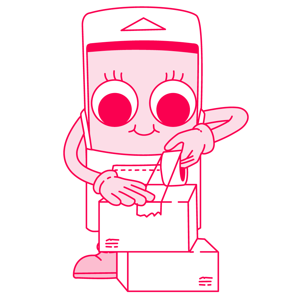 Wilder packing your custom box